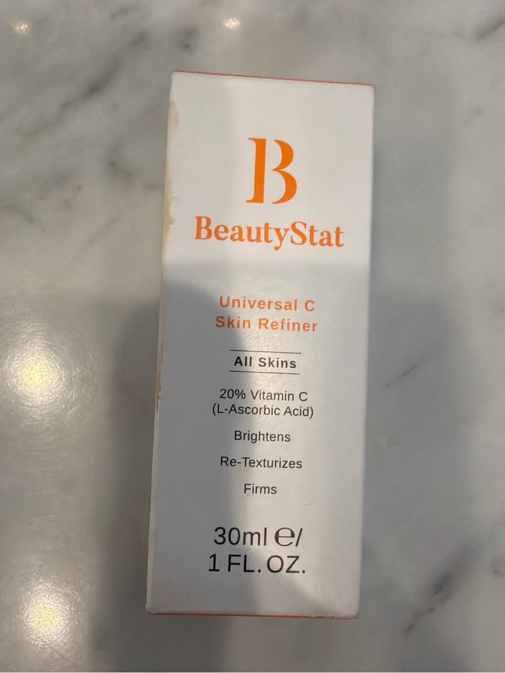 BeautyStat Orange & White Universal C Skin Refiner 30 ML 1 Oz NIB